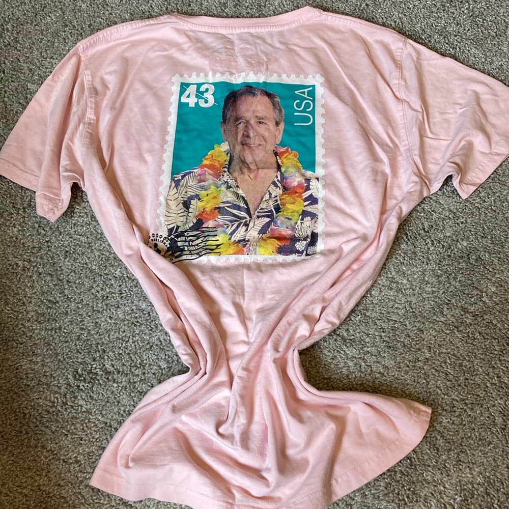Rowdy Gentlemen George W. Bush pocket tee